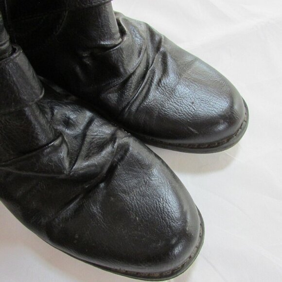 JustFab Women's 8.5 Jewelle Knee High Black Boots - Picture 3 of 6